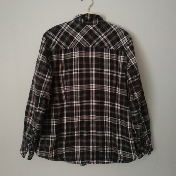 Lady Hathaway Checkered Lined Warm Shirt Size L - Picture 8 of 10
